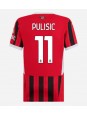 AC Milan Christian Pulisic #11 Replika Hemmakläder Dam 2024-25 Kortärmad